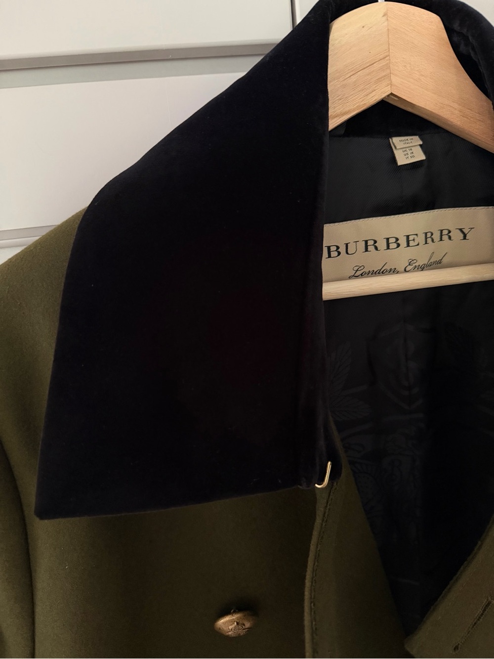Burberry London "Kelson" Double-Breasted Military Coat - Women’s Large NWOT - Picture 2 of 11